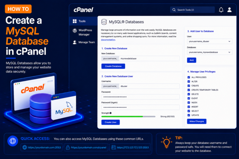 How to Create a MySQL Database in cPanel