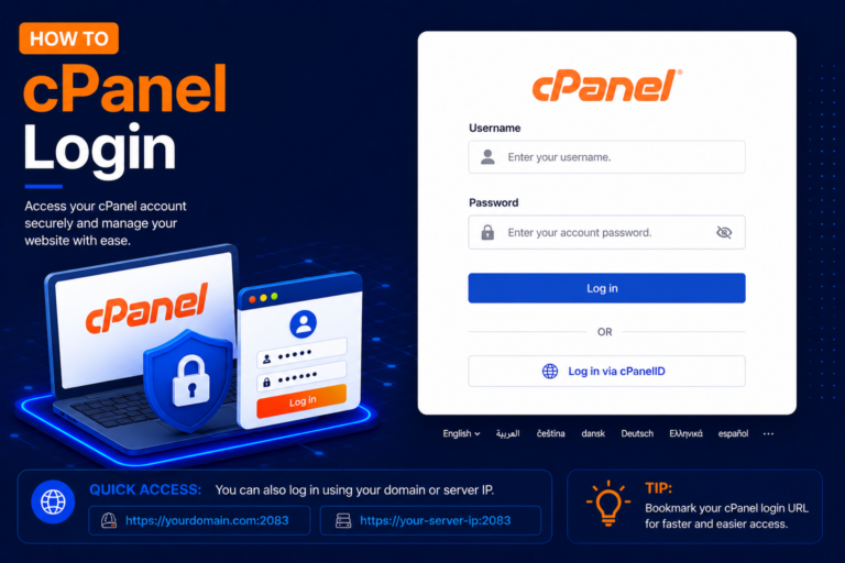How to Log In to cPanel Manually Using Your Domain
