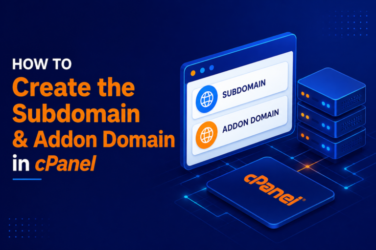 How to Create the Subdomain and Addon Domain in cPanel