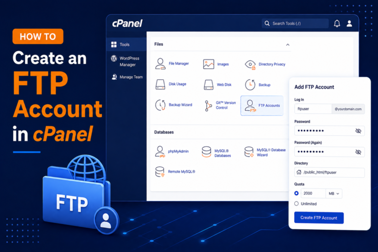 How to Create an FTP Account in cPanel