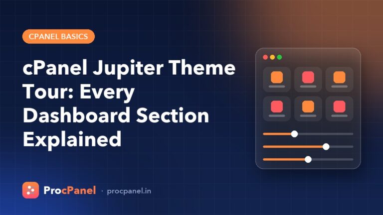 cPanel Jupiter Theme Tour: Every Dashboard Section Explained