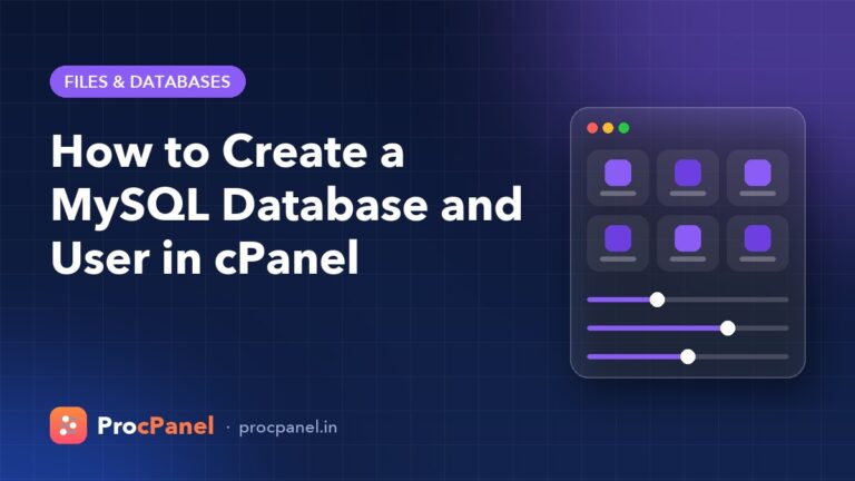 How to Create a MySQL Database and User in cPanel