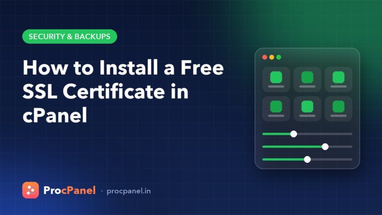 How to Install a Free SSL Certificate in cPanel